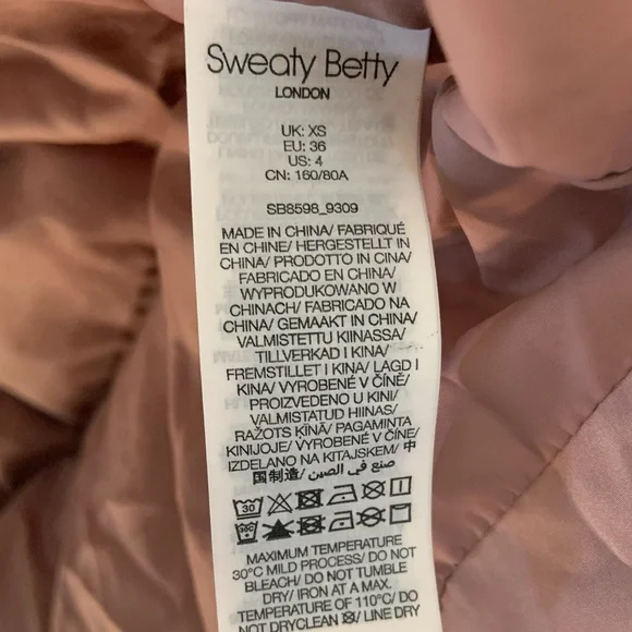 SWEATY BETTY Women’s Alto Puffa All Day Water Resistant Puffer Jacket Pink 4 - Picture 12 of 16